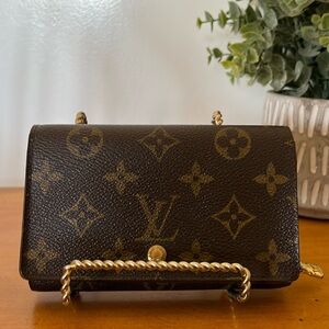 LV Vintage Monogram Porte-Monnaie Tresor Compact Wallet